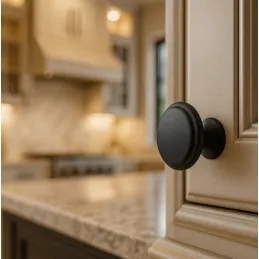 Ručka knopka GRADO / Crna mat