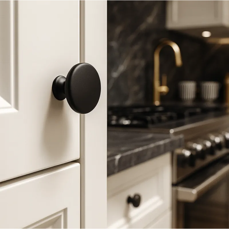 Gumb CIRCLE / Crna mat