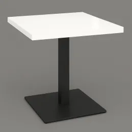 Jedilni stol MOX QUADRO / Crna - Bijela sjajna