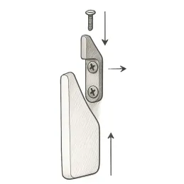 Vješalica TEAR / Mat bijela