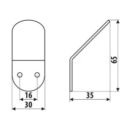 Vješalica ELPO / Crna mat