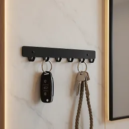 Vješalica za zid HOLD / Crna mat