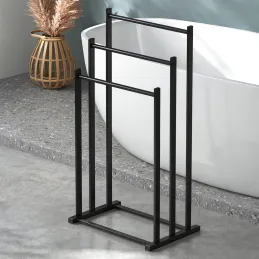 Vješalica za ručnike MIRA / Crna mat