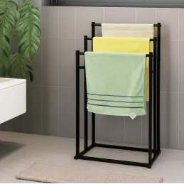 Vješalica za ručnike MIRA / Crna mat