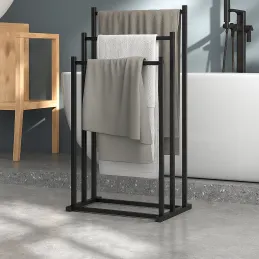 Vješalica za ručnike MIRA / Crna mat