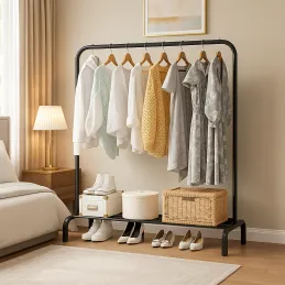 Stalak za odjeću AMARA / Crna mat