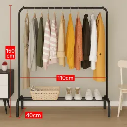 Stalak za odjeću AMARA / Crna mat