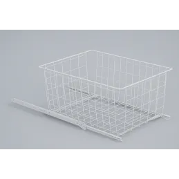 Izvlačna košara za ormar EKONOM / Bijela