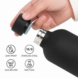 Nerezna termosica TERMO SOFT 500ml / Crna