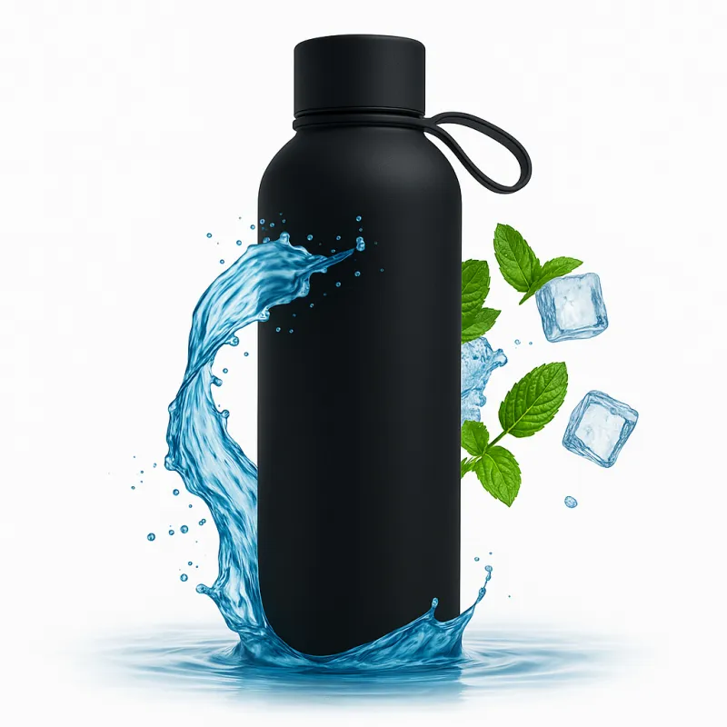 Nerezna termosica TERMO SOFT 500ml / Crna