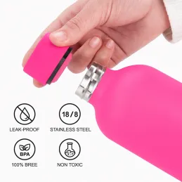 Nerezna termosica TERMO SOFT 500ml / Ružičasta