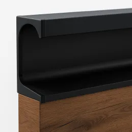 Krajni držač za profilnu ručku PARLA / Crna mat