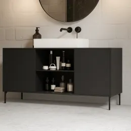 Namještajna nogica CRUDO / Crna mat