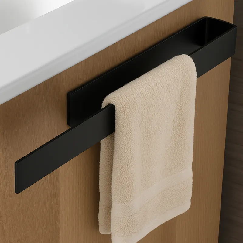 Samoljepljiva vješalica ATLANTA / Crna mat