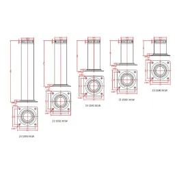 Namještajna nožica ARTURO / Sjajni krom