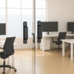 Set od 2 komada ljepljiva ručka ROXO / Crna mat