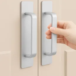 Set od 2 samoljepljive ručke ROXO / Aluminij