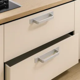 Set od 2 samoljepljive ručke ROXO / Aluminij