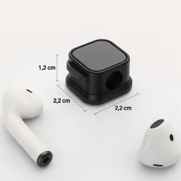 Set od 12 komada magnetskih držača za kabele / Crna mat