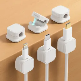 Set od 12 magnetnih držača za kabele / Bijela mat