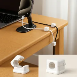 Set od 12 magnetnih držača za kabele / Bijela mat