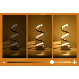 Dekorativna stolna lampa s regulacijom SPIRAL / Crna