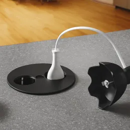 Električna utičnica Twister / Crna