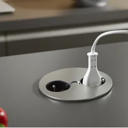 Električna utičnica Twister / Nehrđajući čelik