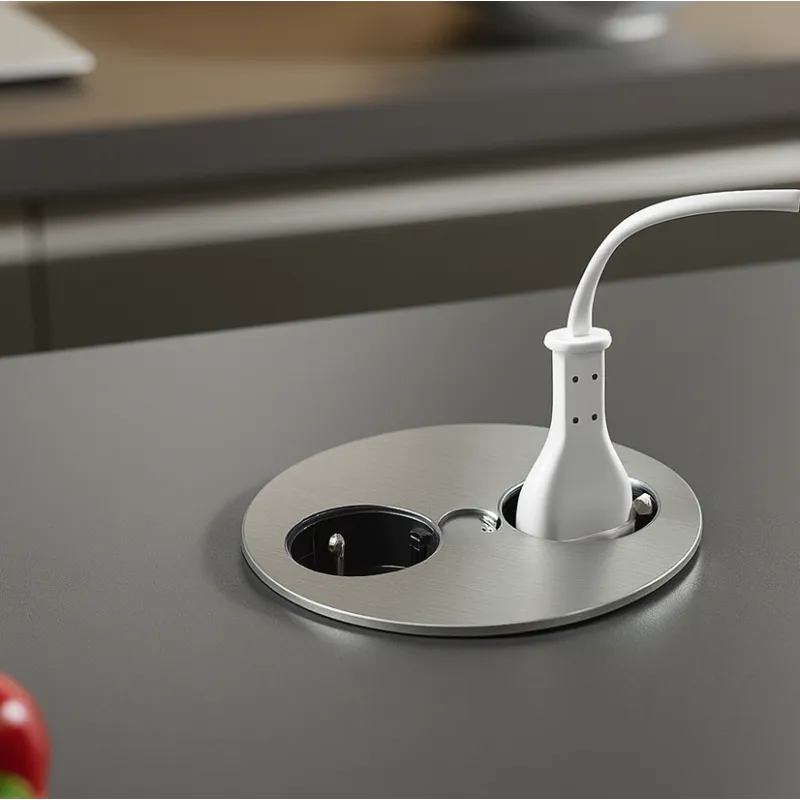 Električna utičnica Twister / Nehrđajući čelik