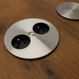 Električna utičnica Twister / Nehrđajući čelik