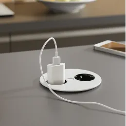 Električna utičnica Twister / Bijela