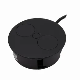 Električna utičnica Twister / Crna