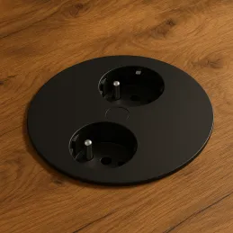 Električna utičnica Twister / Crna