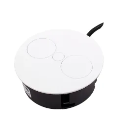 Električna utičnica Twister + USB / Bijela