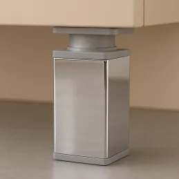 Noga za namještaj LEX / Sjajni krom - siva