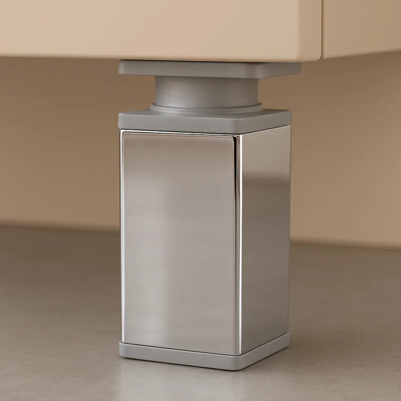 Noga za namještaj LEX / Sjajni krom - siva