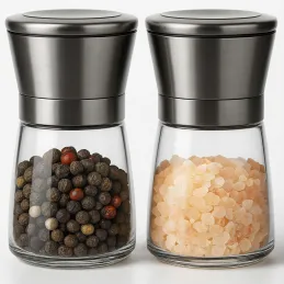 Set od 2 keramička mlinca za sol i papar AGIA / Nehrđajući čelik