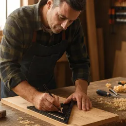 Tesarski trokut 300 mm PROFI / Crni