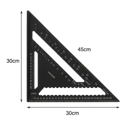 Tesarski trokut 300 mm PROFI / Crni