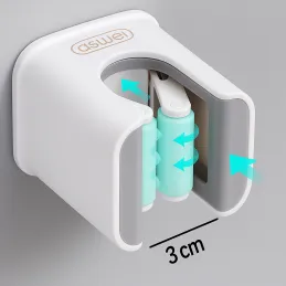 Samoljepljiva vješalica za metlu ili mop LOLA / Bijela