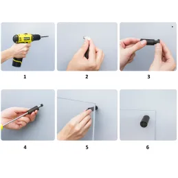 Držač za staklo ALEXIA / Zlatno brušena