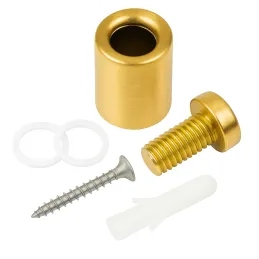 Držač za staklo ALEXIA / Zlatno brušena