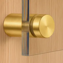 Držač za staklo ALEXIA / Zlatno brušena