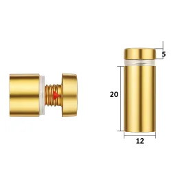 Držač za staklo ALEXIA / Zlatno brušena