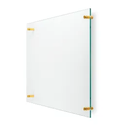 Držač za staklo ALEXIA / Zlatno brušena