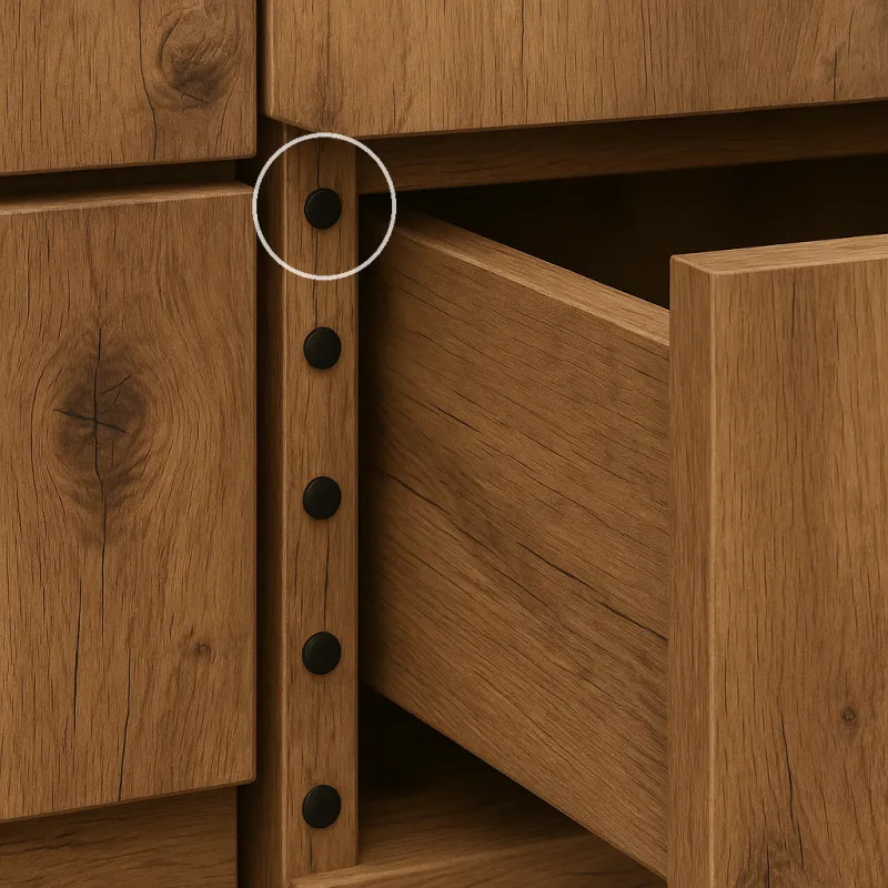 PVC samoljepljivi prigušivač 9 mm - 100 kom / Crna