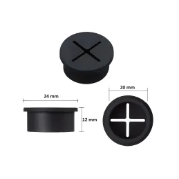 Prelaz za kabele FLEX 20 mm / Crna