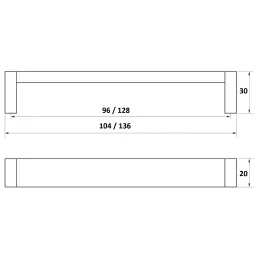 Ručka IBIS Crna / Krom