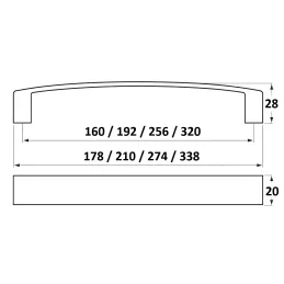 Ručka EXIMO / Satenski nikel