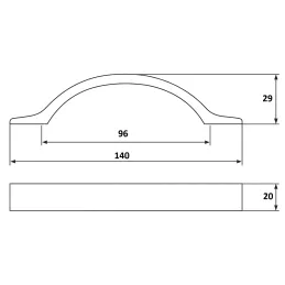 Ručka SORENTO / Brušeni nikl